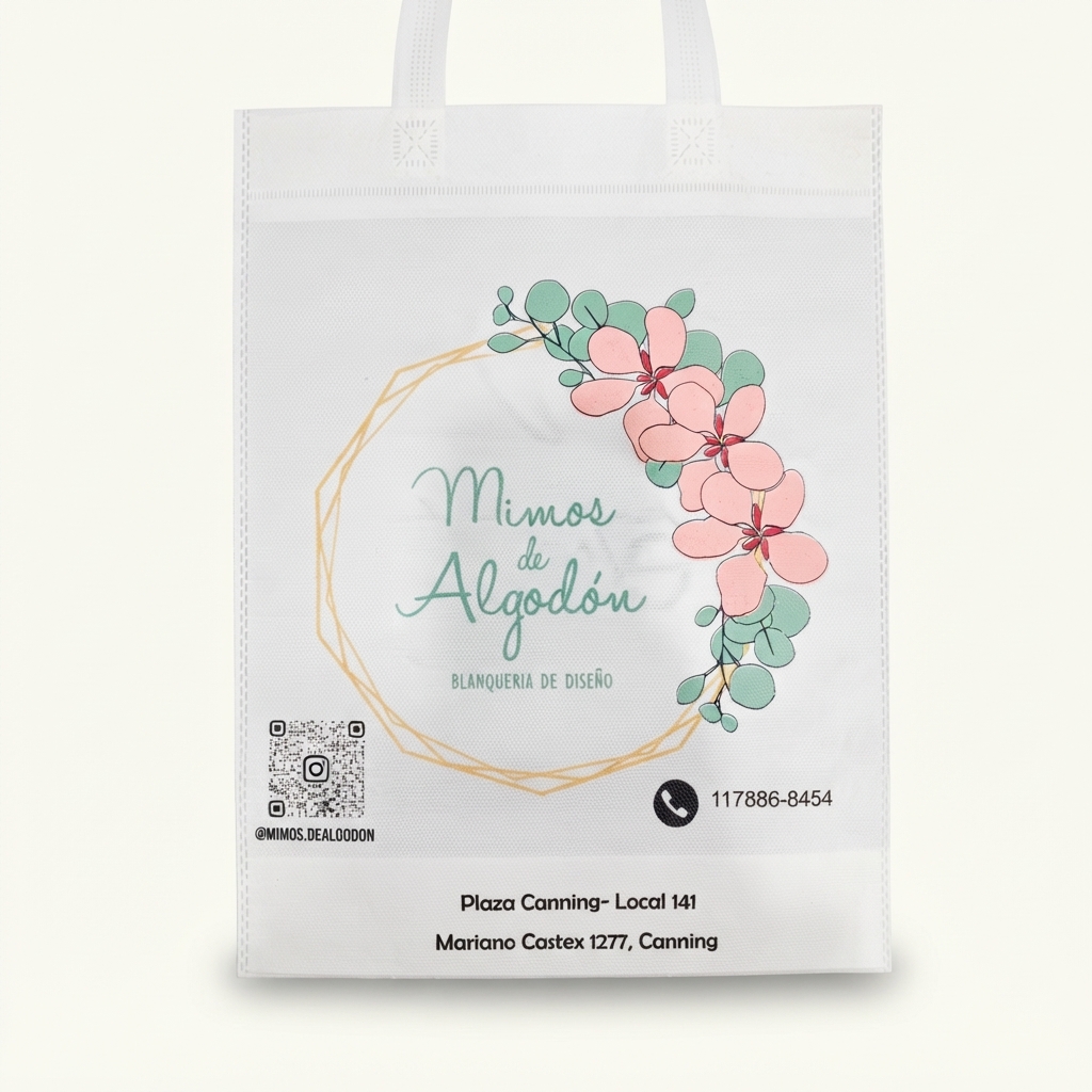 Bolsa personalizada para Mimos de Algodón — Blanquería de diseño